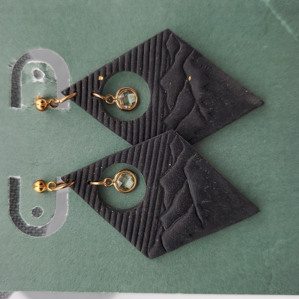 Deco Style Mountain Earrings